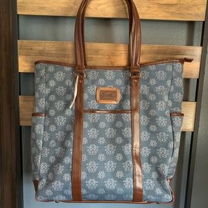 Jessica Simpson Zipped Weekender Tote Beach Bag